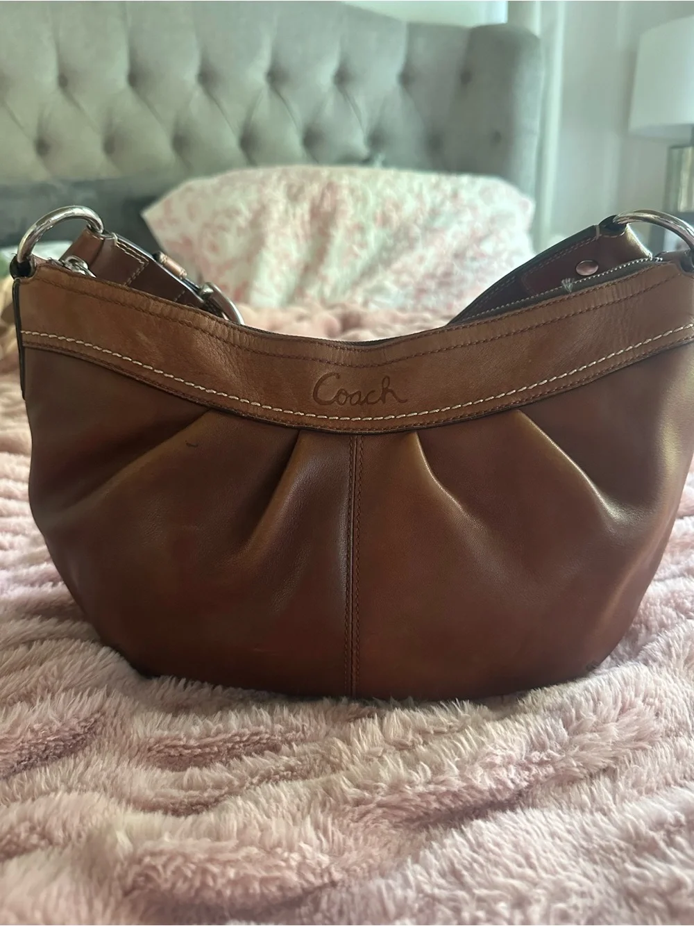 Vintage Coach SoHo Pleated Bag F13730